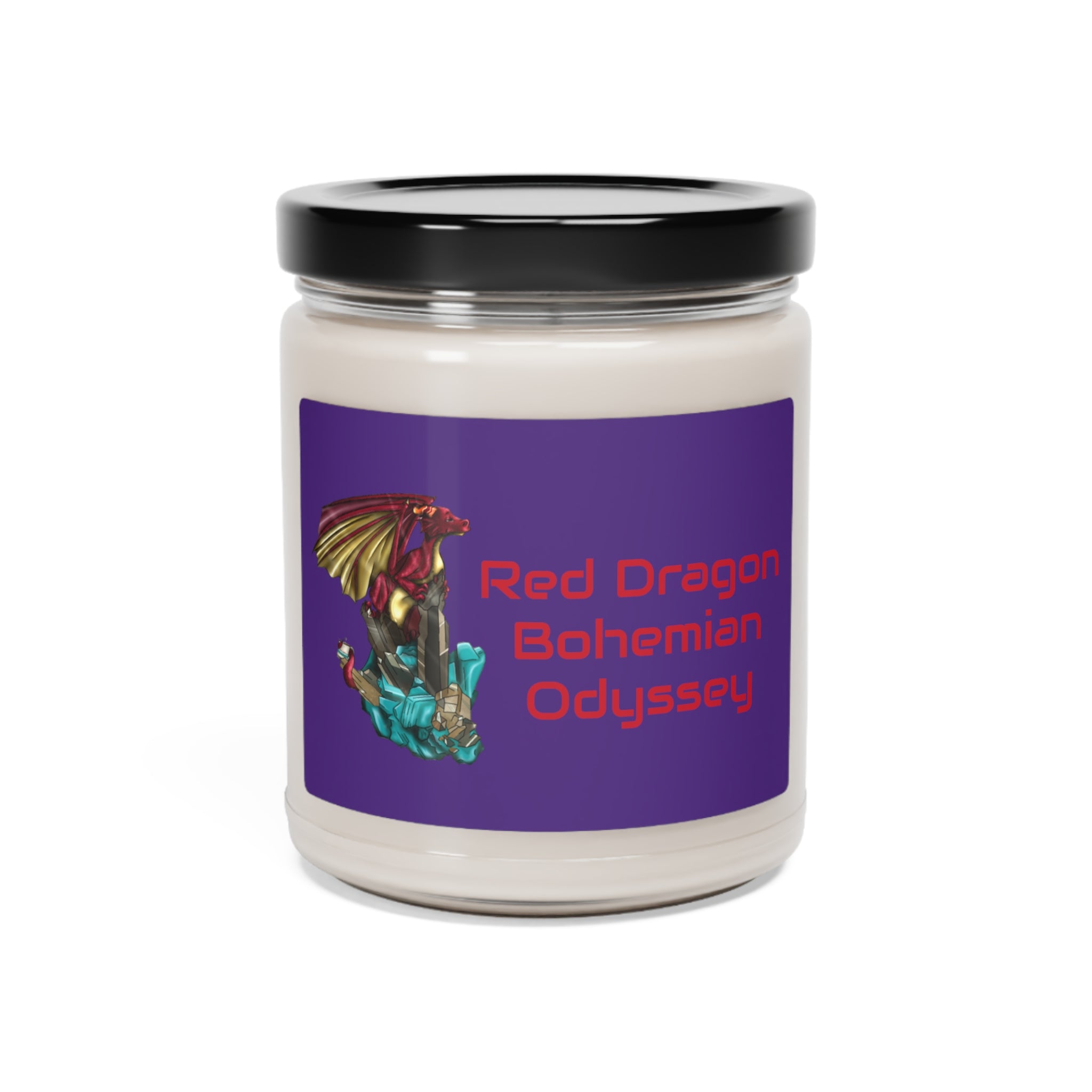 Red Dragon Logo Scented Soy Candle, 9oz