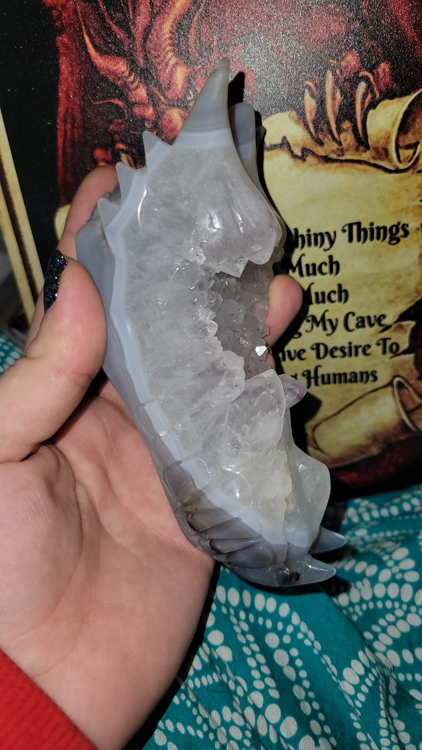 Crystal Agate dragon head