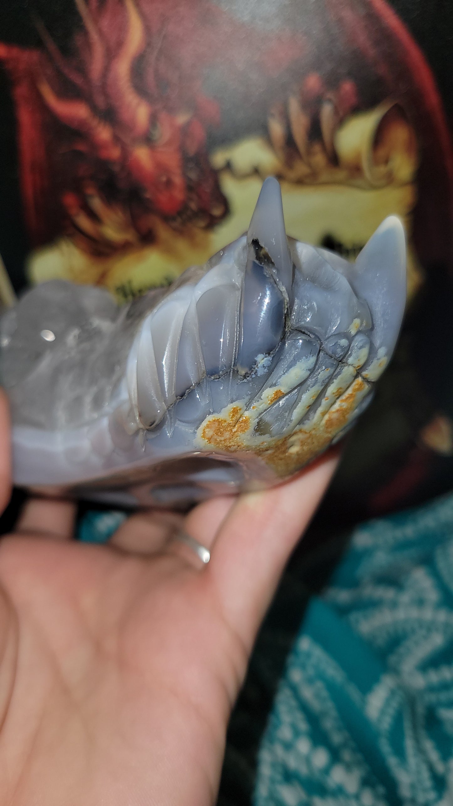 Crystal Agate dragon head