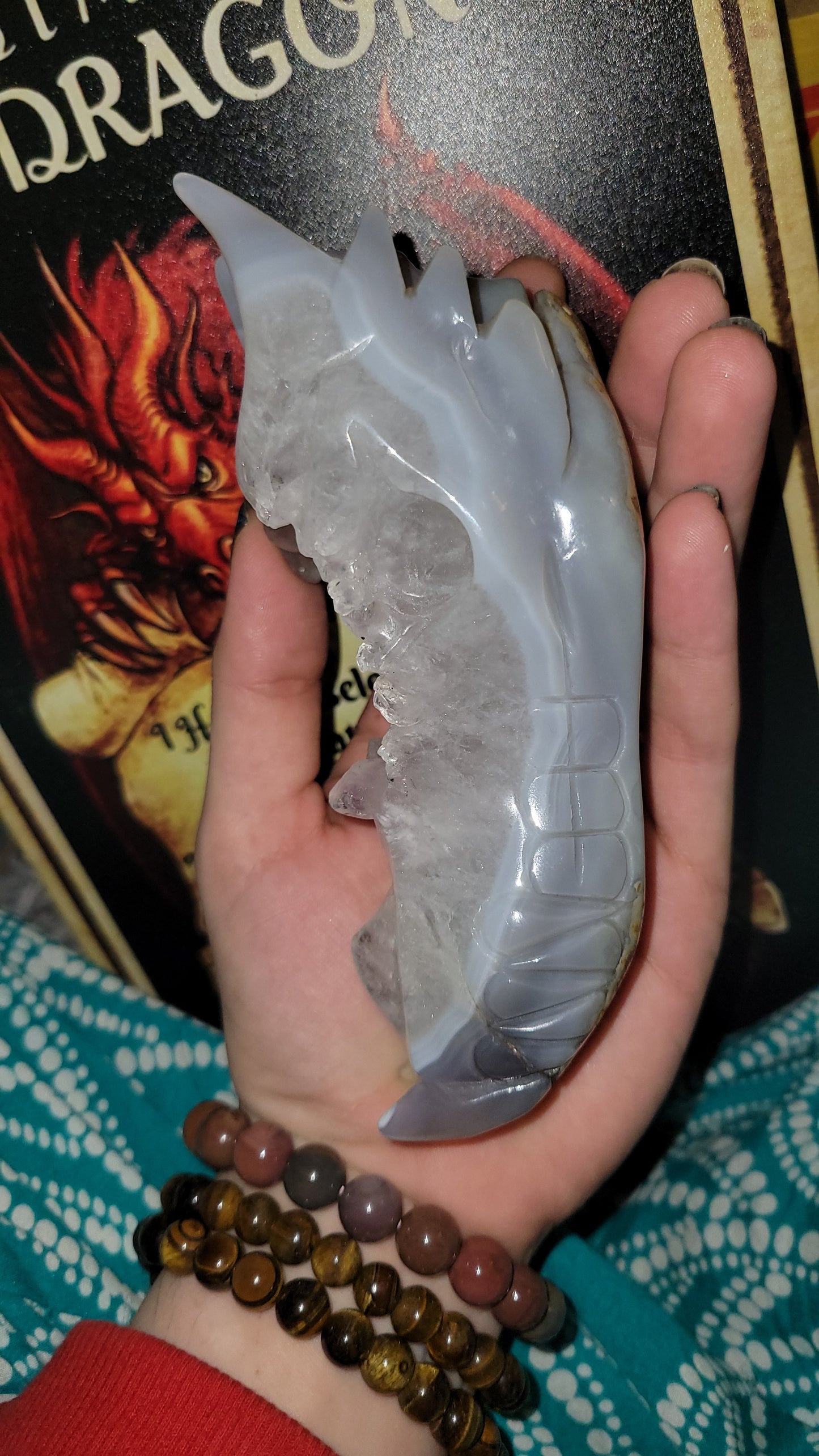 Crystal Agate dragon head