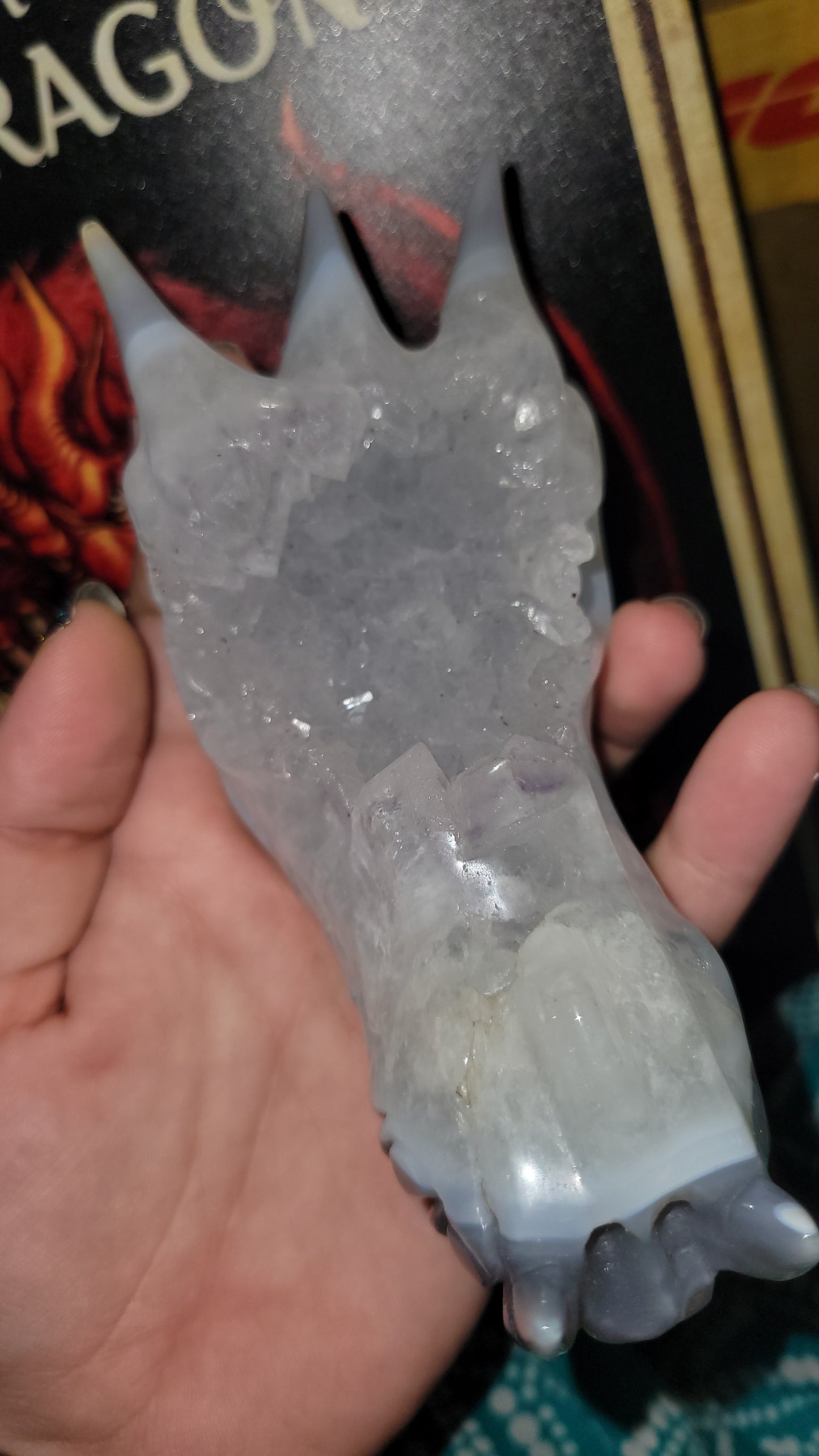 Crystal Agate dragon head