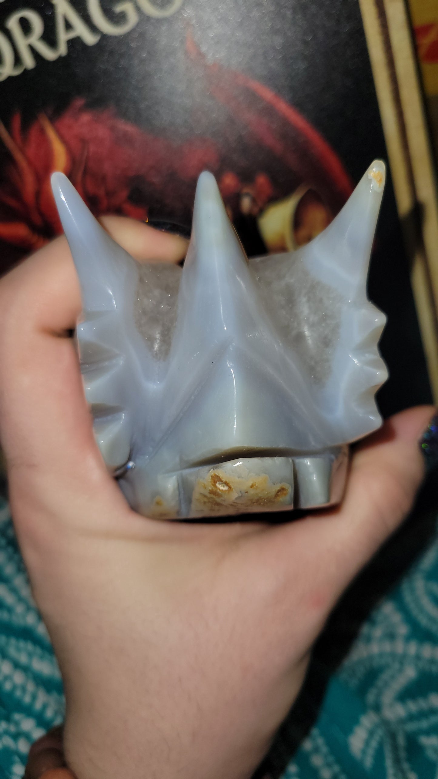 Crystal Agate dragon head