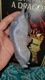 Crystal Agate dragon head - pocket full of chunky drusy