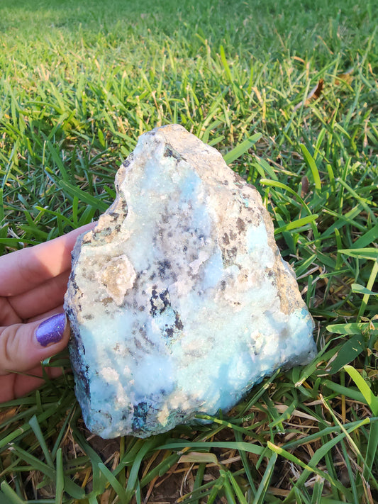 Druzy Chrysocolla Malachite & Dolomite Specimen