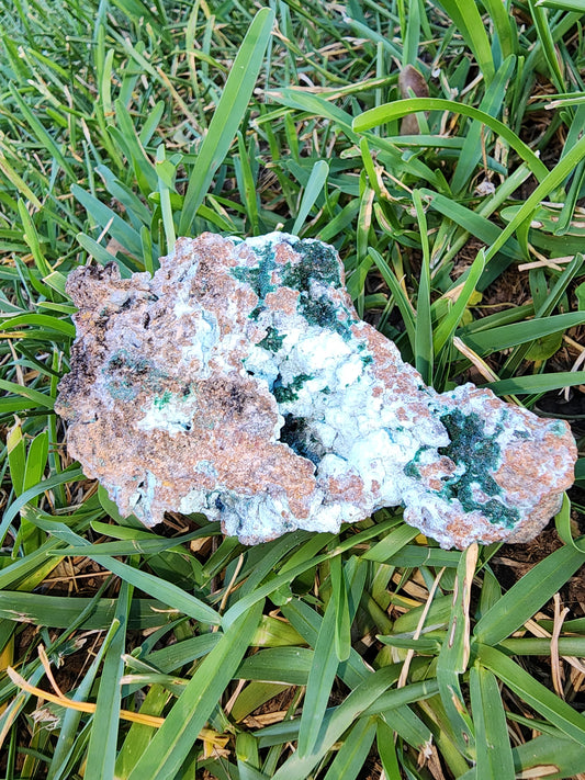 Druzy Chrysocolla Malachite & Dolomite Specimen