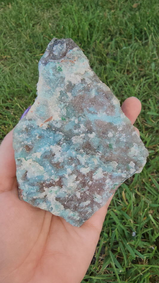 Druzy Chrysocolla Malachite & Dolomite Specimen