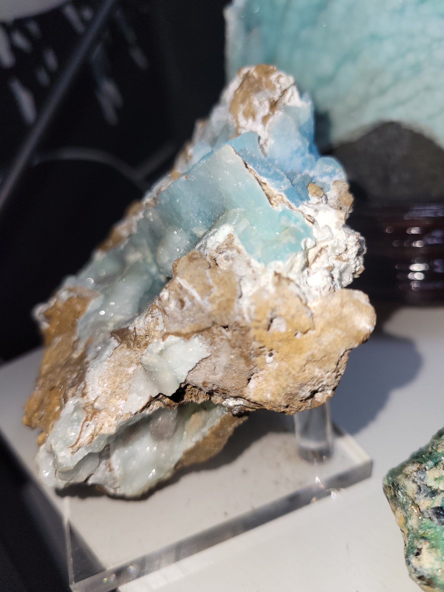 hemimorphite blue druzy specimen