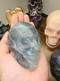 Fluorite crystal skulls