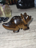 Tigers eye dino - small carving