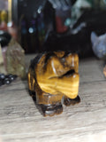 Tigers eye dino - small carving