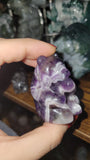 Amethyst crystal bear carving honey bear