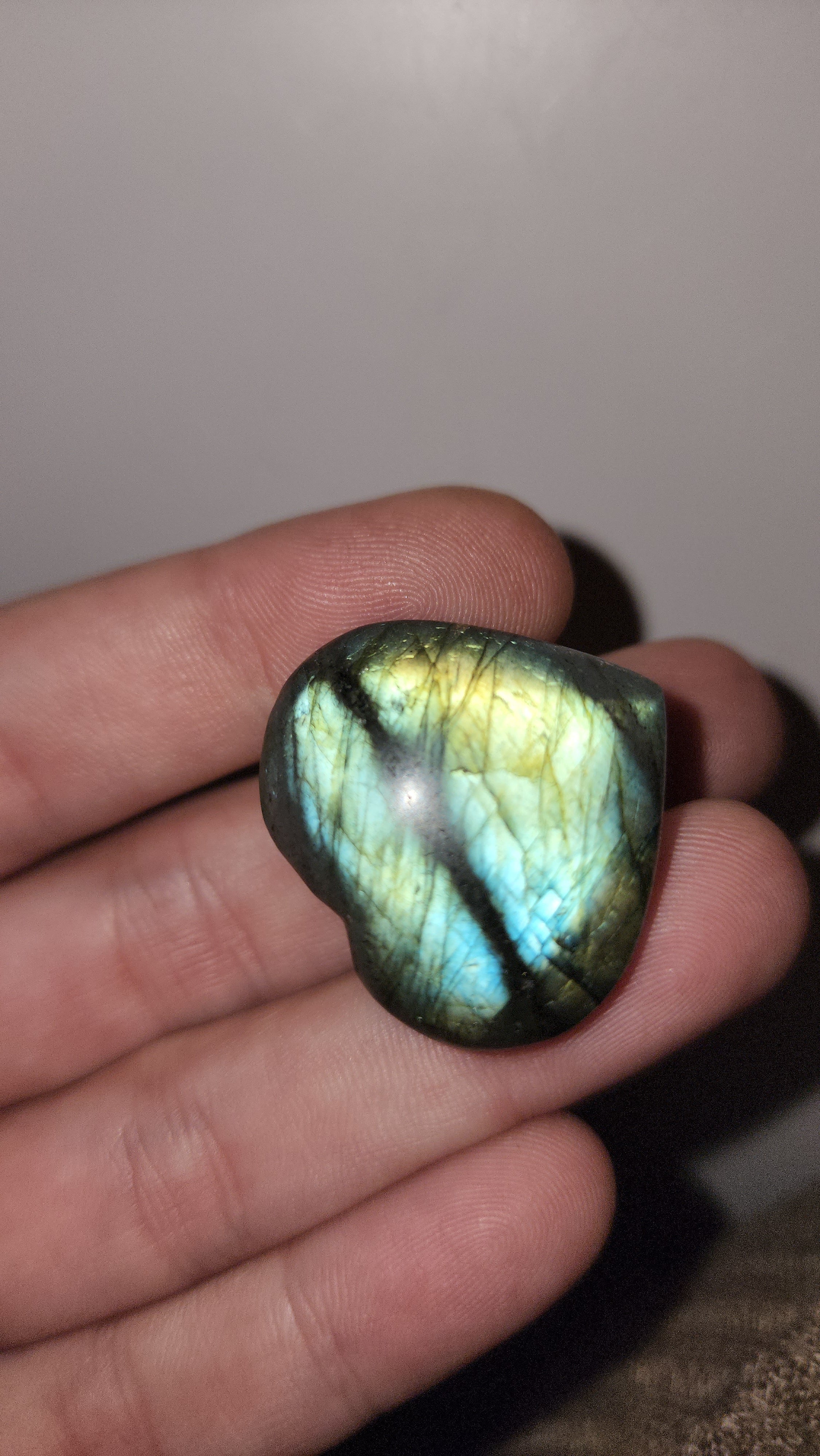 Labradorite flat carvings