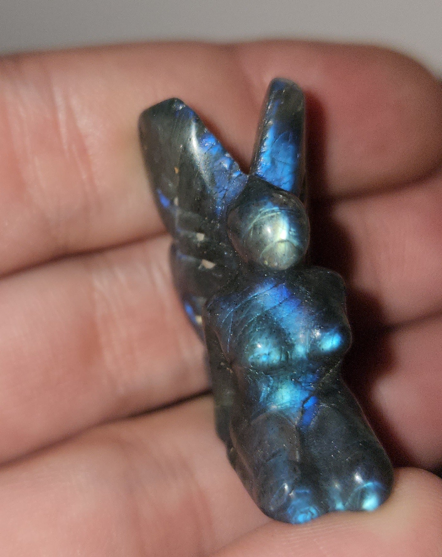 Labradorite flat carvings