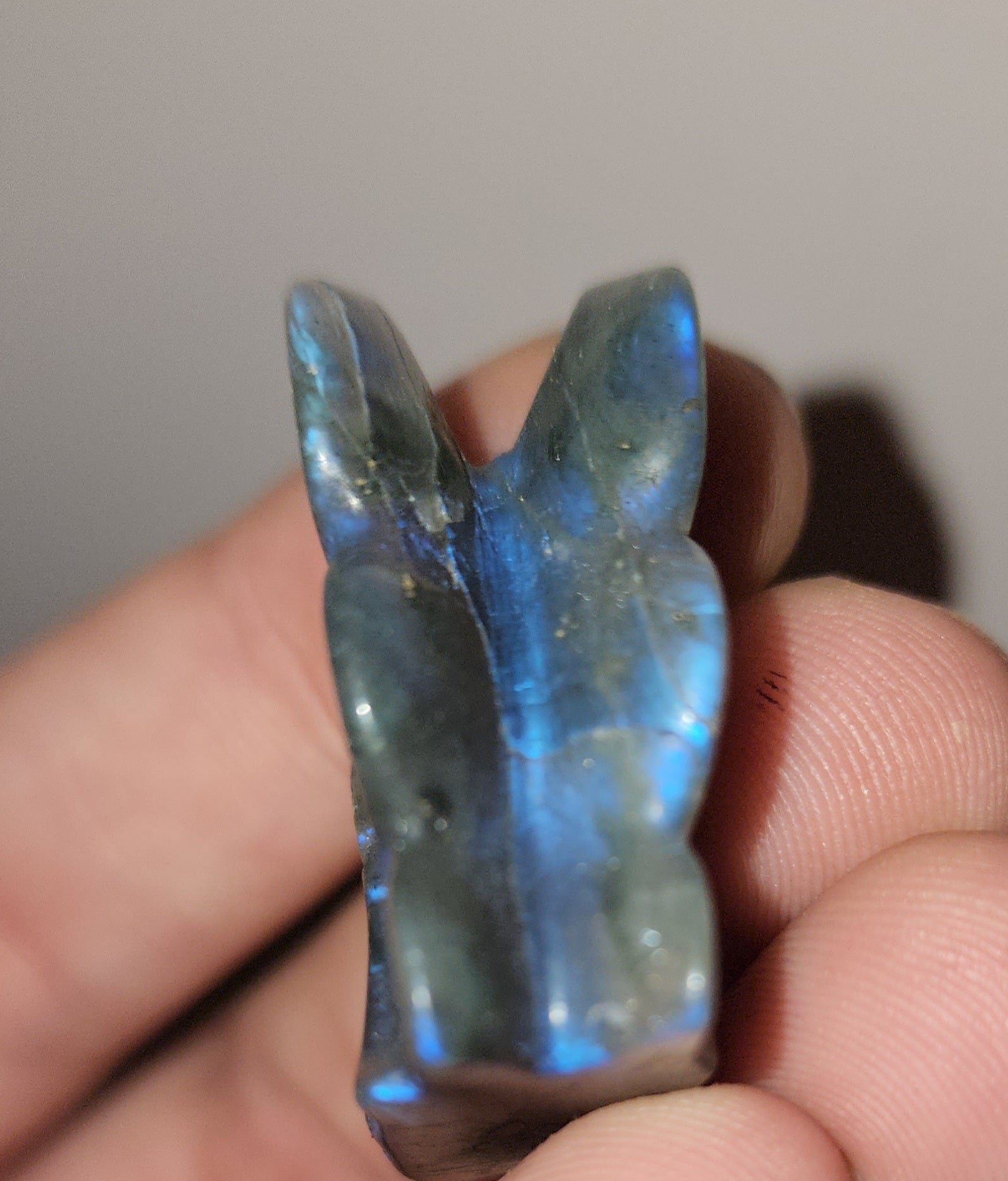 Labradorite flat carvings