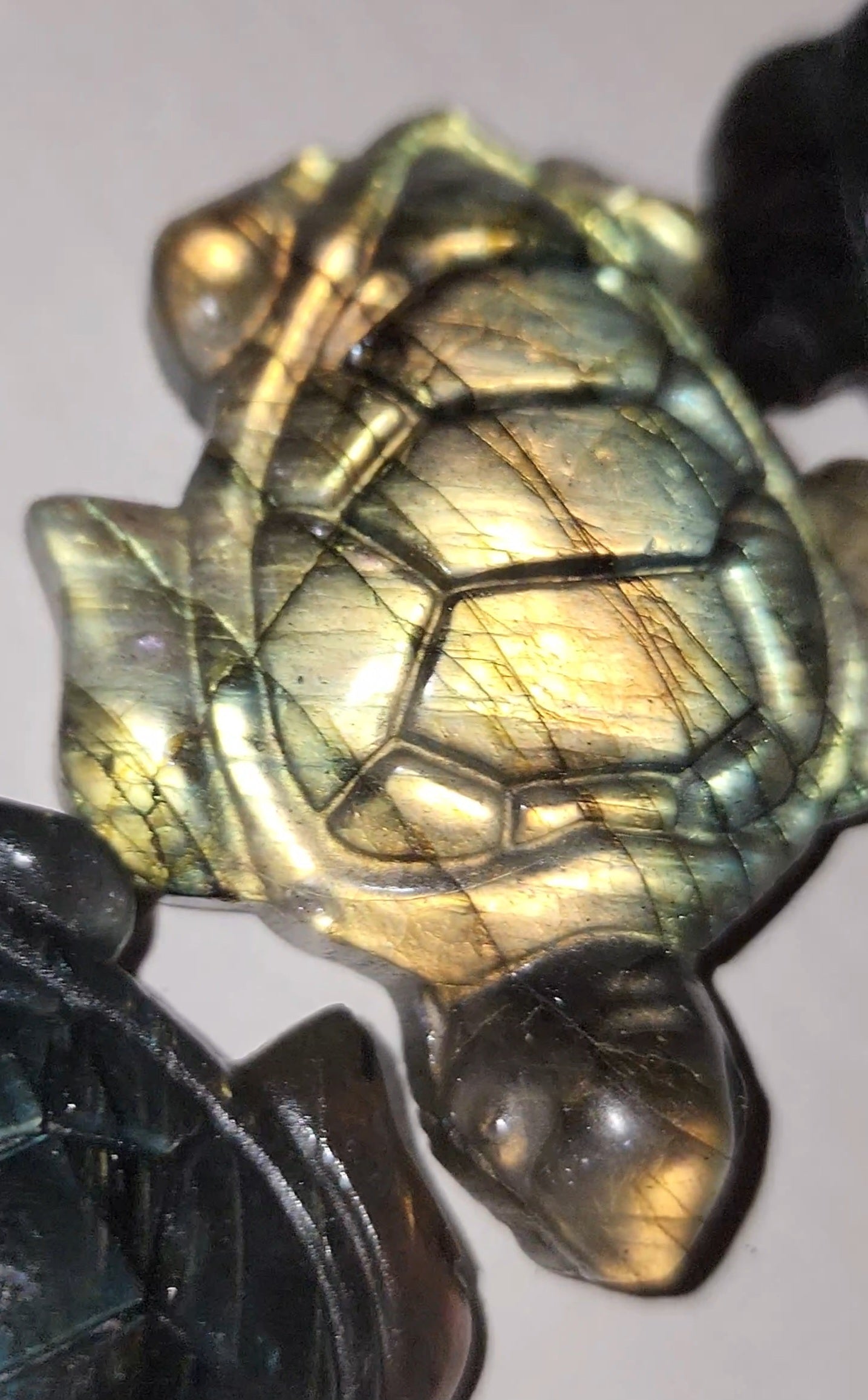 Labradorite flat carvings