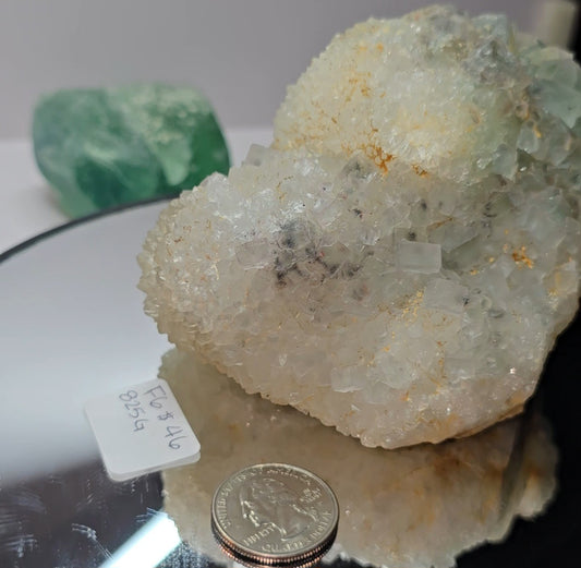 Large statement fluorite cubes on Quartz & crystal matrix