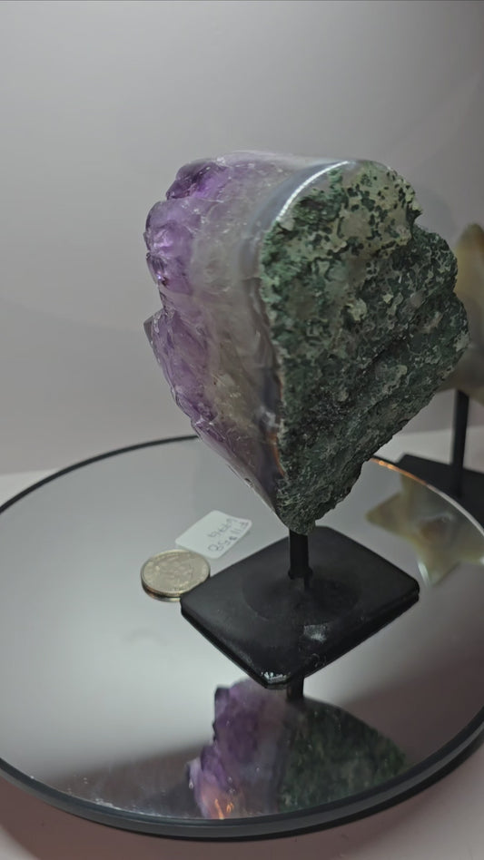 Amethyst on stand from Brazil Deep purple