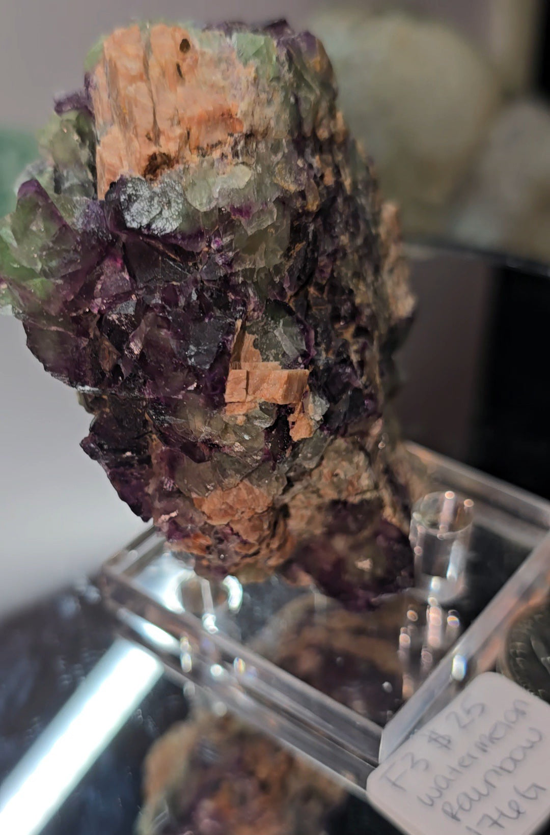 Watermelon/ rainbow fluorite